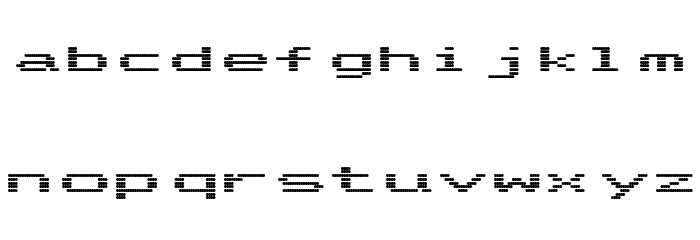 Dotrice Bold Expanded Font LOWERCASE