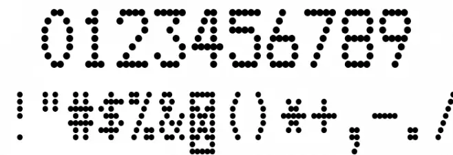 Dotrice Condensed Font OTHER CHARS