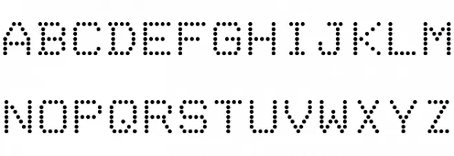 Dotrice Regular フォント 大文字