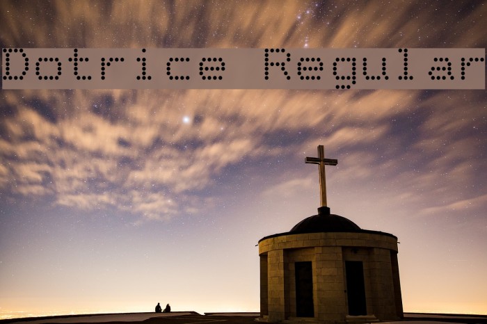 Dotrice Regular Example 1