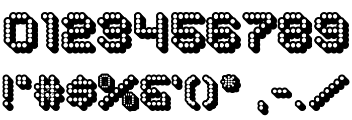 Dots All For Now 3D JL Font OTHER CHARS
