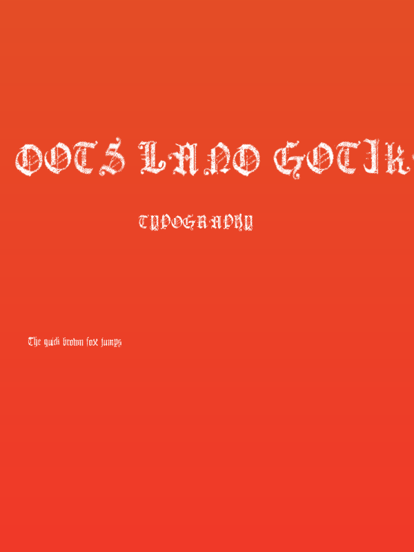 Dots Land Gotika Bold Poster