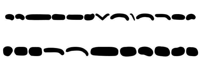 Dots Regular Font LOWERCASE