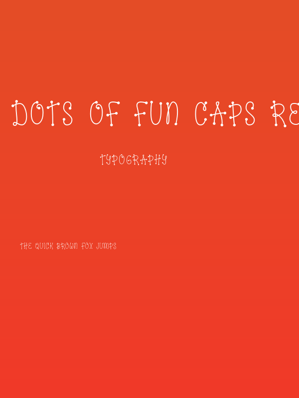 Dots of Fun Caps Regular Poster