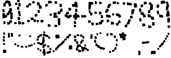 Dots to Write Font OTHER CHARS