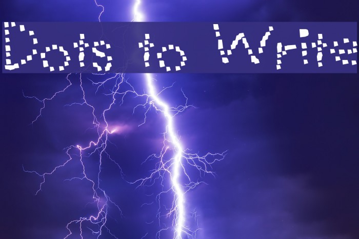 Dots to Write Font examples
