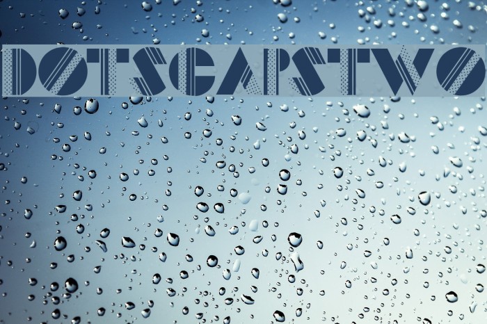 DotsCapsTwo Font examples