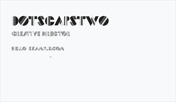 DotsCapsTwo Business Card