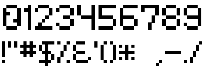 Dotspitch Font OTHER CHARS