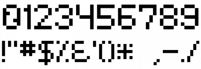 Dotspitch Font OTHER CHARS