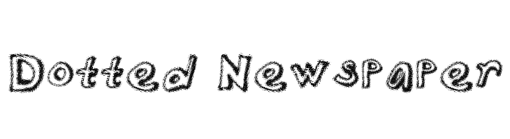 Dotted Newspaper Font