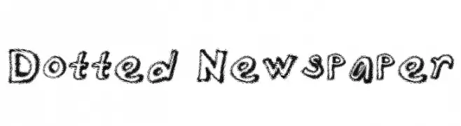 Dotted Newspaper  Descarca Fonturi Gratis