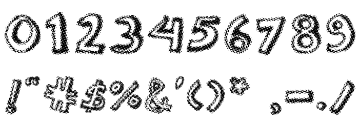 Dotted Newspaper Font OTHER CHARS
