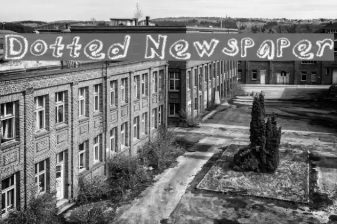Dotted Newspaper Font examples