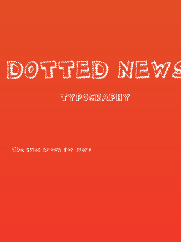 Dotted Newspaper Poster