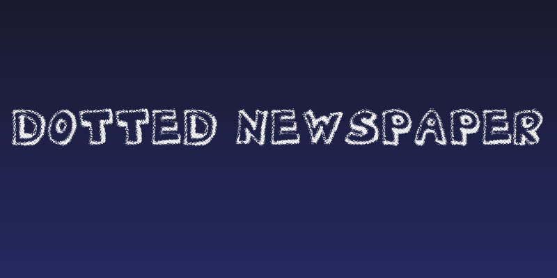 Dotted Newspaper Social Header