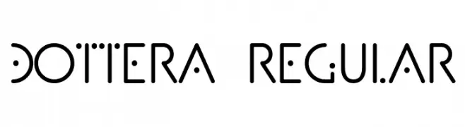 Dottera Regular  Frei Schriftart Herunterladen