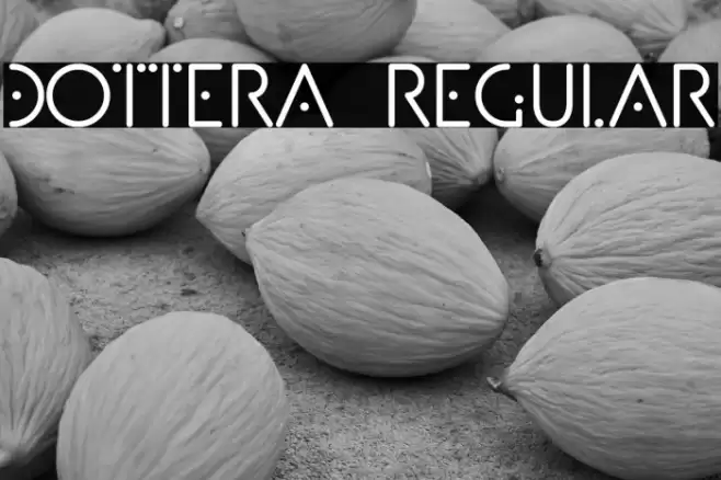 Dottera Regular Font examples