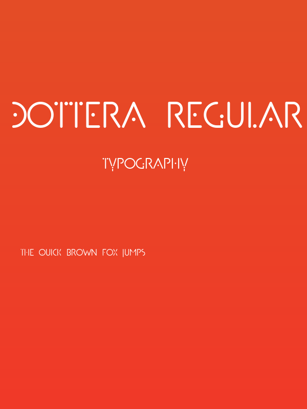 Dottera Regular Poster
