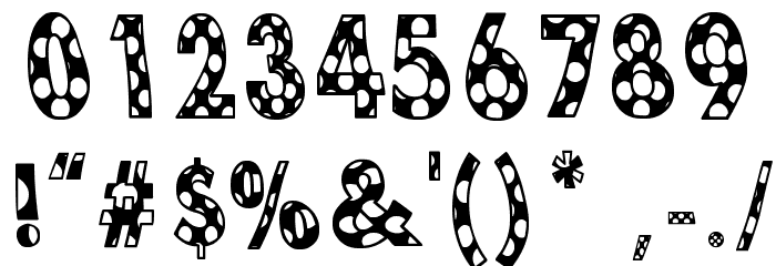 Dottie B. MacSpotter Font OTHER CHARS