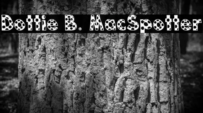 Dottie B. MacSpotter फ़ॉन्ट examples
