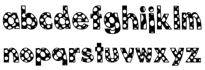 Dottie B. MacSpotter Font LOWERCASE