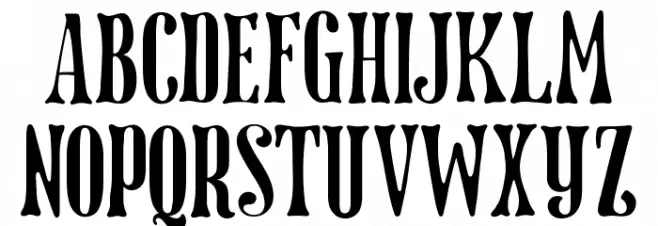 Dottingham Schriftart Groß