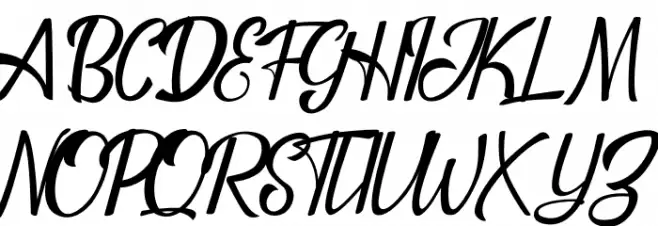 Dottinghise Schriftart Groß