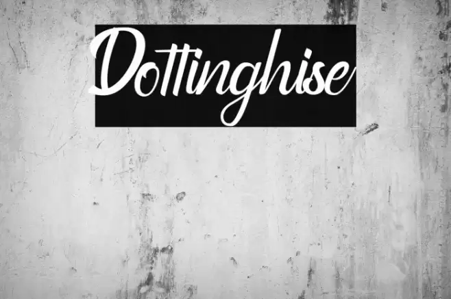 Dottinghise Font examples