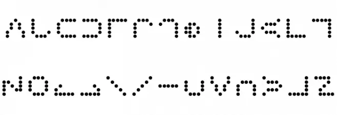 Dotty-Moon フォント 大文字