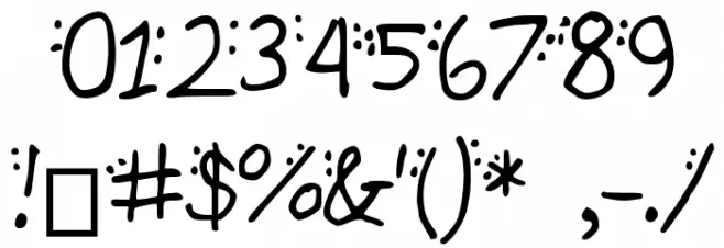 Dotty Font OTHER CHARS