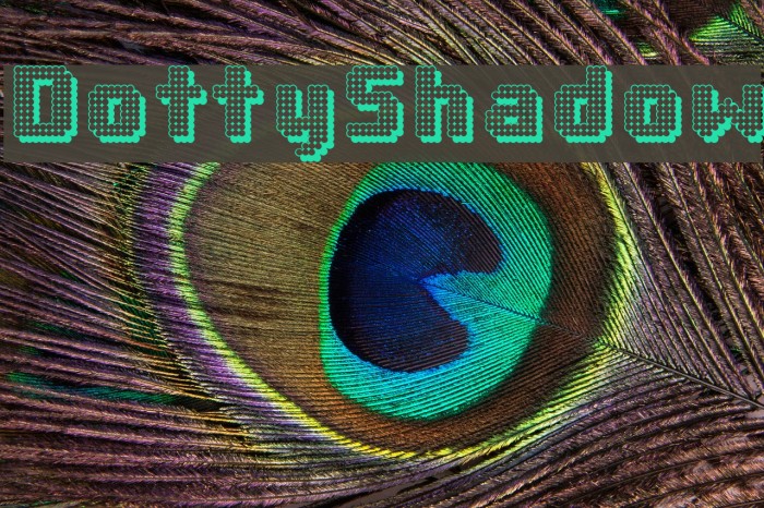 DottyShadow Font examples