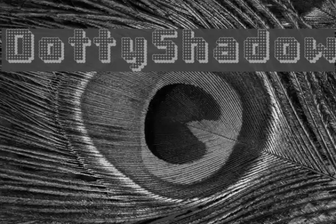 DottyShadow फ़ॉन्ट examples