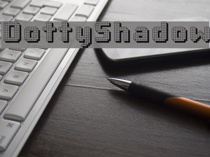 DottyShadow Font examples