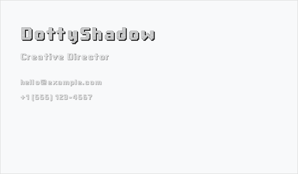 DottyShadow Business Card