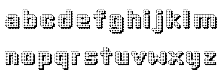 DottyShadow Font LOWERCASE