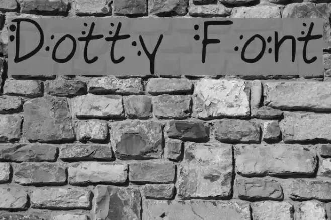 Dotty Font examples