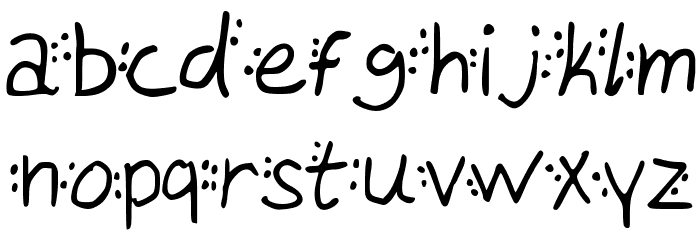 Dotty Font LOWERCASE