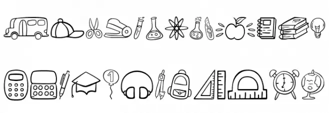 Dotuku Dingbats Fonte MAIÚSCULAS