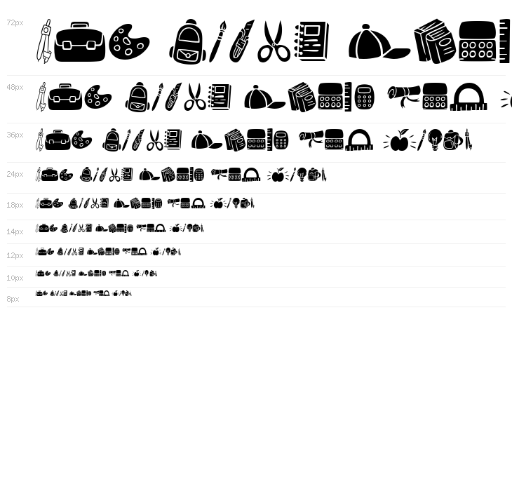 Dotuku Dingbats Waterfall