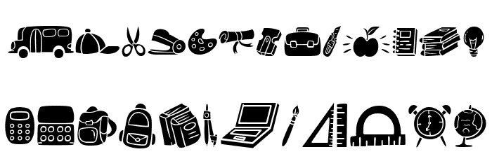 Dotuku Dingbats 字体 小写