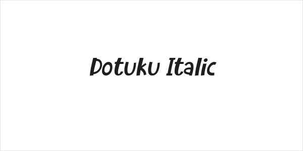 Dotuku Italic Logo