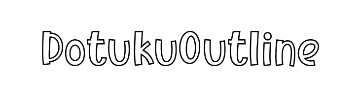 Dotuku Outline フォント