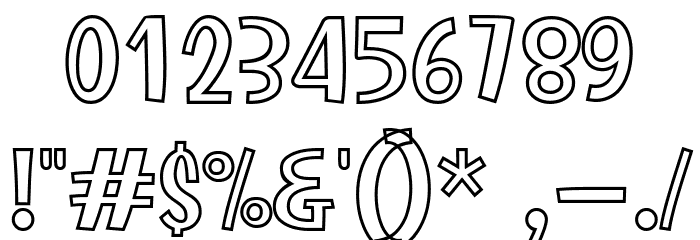 Dotuku Outline フォント その他の文字