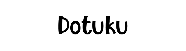 Dotuku Schriftart