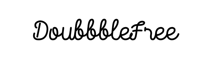 Doubbble Free फ़ॉन्ट