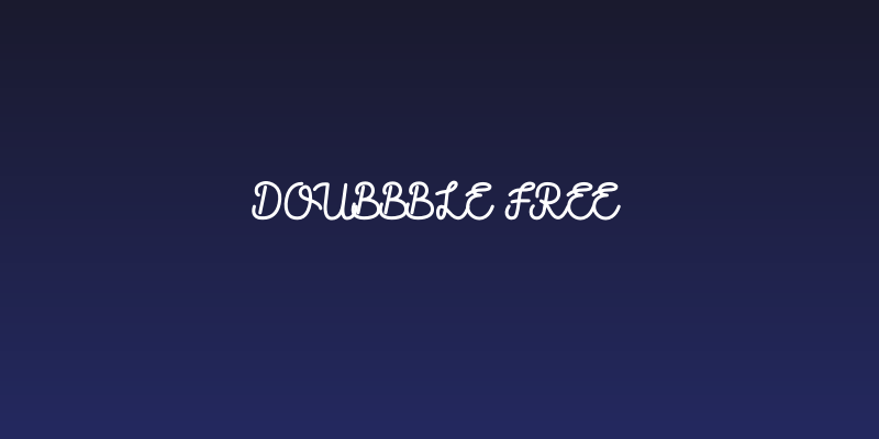 Doubbble Free Social Header