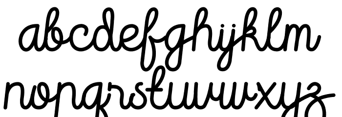 Doubbble Free Font LOWERCASE