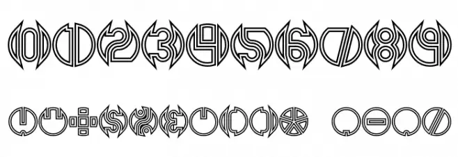 Double Bogey BRK Font OTHER CHARS