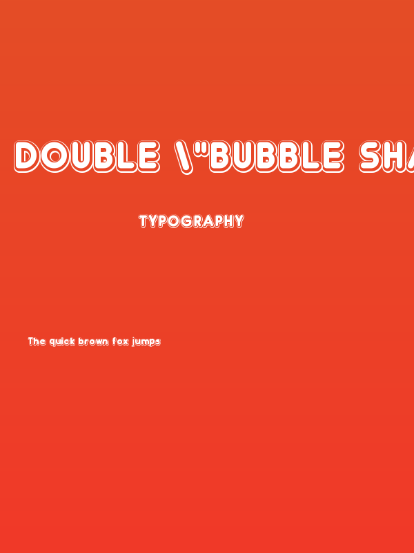 Double "Bubble Shadow Poster